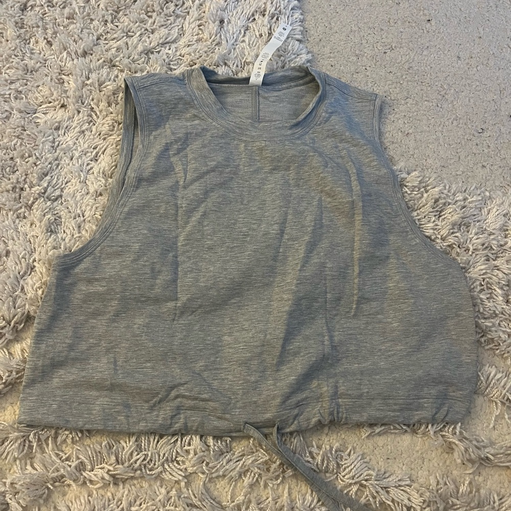 Lululemon cropped tank top with cinch waist